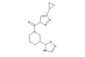 (5-cyclopropyl-3H-pyrazol-3-yl)-[3-(4,5-dihydro-1,2,4-oxadiazol-5-yl)piperidino]methanone
