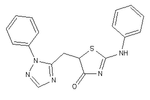 2-anilino-5-[(2-phenyl-1,2,4-triazol-3-yl)methyl]-2-thiazolin-4-one