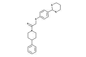 2-[4-(1,3-dithian-2-yl)phenoxy]-1-(4-phenylpiperidino)ethanone