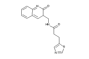 N-[(2-keto-3H-quinolin-3-yl)methyl]-3-thiazol-5-yl-propionamide