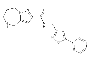 Image of N-[(5-phenylisoxazol-3-yl)methyl]-5,6,7,8-tetrahydro-4H-pyrazolo[1,5-a][1,4]diazepine-2-carboxamide