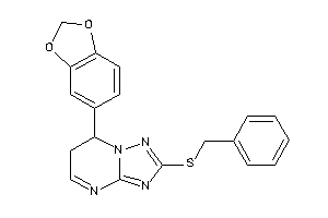 7-(1,3-benzodioxol-5-yl)-2-(benzylthio)-6,7-dihydro-[1,2,4]triazolo[1,5-a]pyrimidine