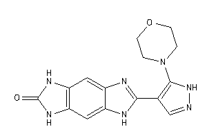 2-(5-morpholino-1H-pyrazol-4-yl)-5,7-dihydro-3H-imidazo[4,5-f]benzimidazol-6-one