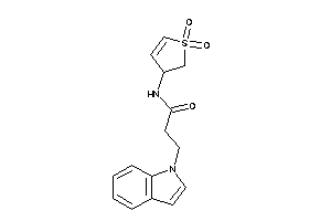 Image of N-(1,1-diketo-2,3-dihydrothiophen-3-yl)-3-indol-1-yl-propionamide