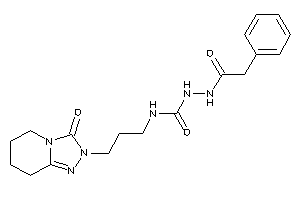 Image of 1-[3-(3-keto-5,6,7,8-tetrahydro-[1,2,4]triazolo[4,3-a]pyridin-2-yl)propyl]-3-[(2-phenylacetyl)amino]urea