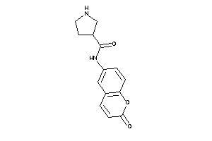 N-(2-ketochromen-6-yl)pyrrolidine-3-carboxamide