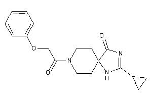 Image of 3-cyclopropyl-8-(2-phenoxyacetyl)-2,4,8-triazaspiro[4.5]dec-2-en-1-one