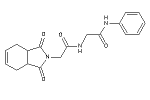 Image of 2-[[2-(1,3-diketo-3a,4,7,7a-tetrahydroisoindol-2-yl)acetyl]amino]-N-phenyl-acetamide