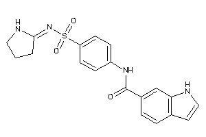 N-[4-(pyrrolidin-2-ylideneamino)sulfonylphenyl]-1H-indole-6-carboxamide