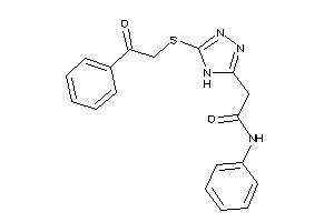 2-[5-(phenacylthio)-4H-1,2,4-triazol-3-yl]-N-phenyl-acetamide