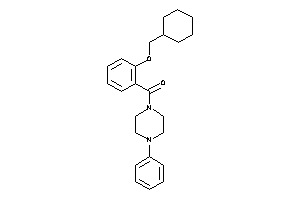 Image of [2-(cyclohexylmethoxy)phenyl]-(4-phenylpiperazino)methanone