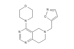4-[6-(isoxazol-5-ylmethyl)-7,8-dihydro-5H-pyrido[4,3-d]pyrimidin-4-yl]morpholine