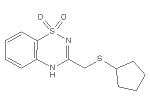 Image of 3-[(cyclopentylthio)methyl]-4H-benzo[e][1,2,4]thiadiazine 1,1-dioxide