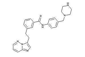 Image of 3-(2-imidazo[2,1-f]pyridazin-3-ylethyl)-N-[4-(piperazinomethyl)phenyl]benzamide