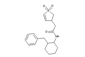 Image of N-(2-benzylcyclohexyl)-2-(1,1-diketo-2,3-dihydrothiophen-3-yl)acetamide