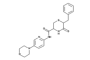 Image of 6-benzyl-5-keto-N-(5-morpholino-2-pyridyl)thiomorpholine-3-carboxamide