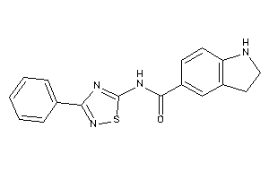 N-(3-phenyl-1,2,4-thiadiazol-5-yl)indoline-5-carboxamide