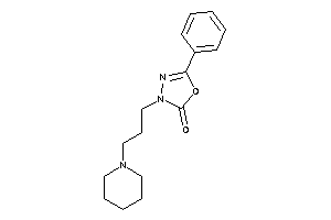 5-phenyl-3-(3-piperidinopropyl)-1,3,4-oxadiazol-2-one