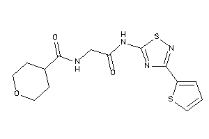 N-[2-keto-2-[[3-(2-thienyl)-1,2,4-thiadiazol-5-yl]amino]ethyl]tetrahydropyran-4-carboxamide