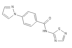 Image of 4-pyrazol-1-yl-N-(1,2,4-thiadiazol-5-yl)benzamide