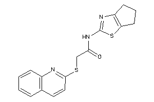 Image of N-(5,6-dihydro-4H-cyclopenta[d]thiazol-2-yl)-2-(2-quinolylthio)acetamide