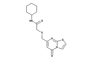 N-cyclohexyl-2-[(5-ketothiazolo[3,2-a]pyrimidin-7-yl)methylthio]acetamide