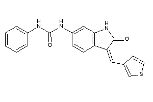 1-[2-keto-3-(3-thenylidene)indolin-6-yl]-3-phenyl-urea