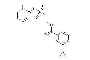 2-cyclopropyl-N-[2-(1H-pyridin-2-ylideneamino)sulfonylethyl]pyrimidine-4-carboxamide