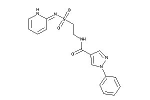 1-phenyl-N-[2-(1H-pyridin-2-ylideneamino)sulfonylethyl]pyrazole-4-carboxamide