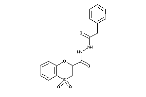 4,4-diketo-N'-(2-phenylacetyl)-2,3-dihydrobenzo[b][1,4]oxathiine-2-carbohydrazide