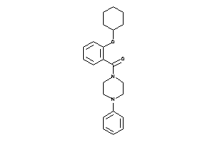 Image of [2-(cyclohexoxy)phenyl]-(4-phenylpiperazino)methanone
