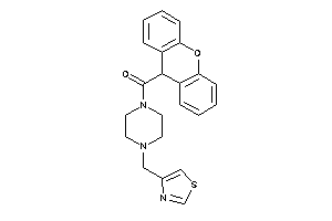 Image of [4-(thiazol-4-ylmethyl)piperazino]-(9H-xanthen-9-yl)methanone
