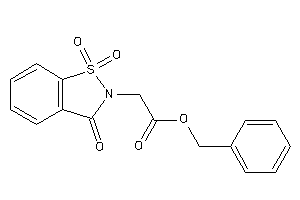 2-(1,1,3-triketo-1,2-benzothiazol-2-yl)acetic Acid Benzyl Ester