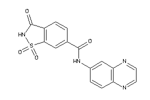 1,1,3-triketo-N-quinoxalin-6-yl-1,2-benzothiazole-6-carboxamide