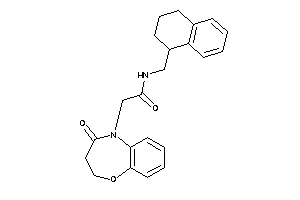 2-(4-keto-2,3-dihydro-1,5-benzoxazepin-5-yl)-N-(tetralin-1-ylmethyl)acetamide