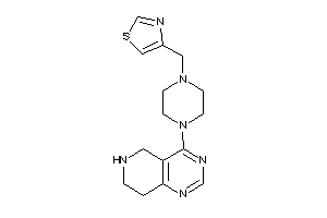 4-[[4-(5,6,7,8-tetrahydropyrido[4,3-d]pyrimidin-4-yl)piperazino]methyl]thiazole