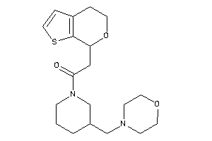 2-(5,7-dihydro-4H-thieno[2,3-c]pyran-7-yl)-1-[3-(morpholinomethyl)piperidino]ethanone