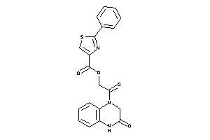 Image of 2-phenylthiazole-4-carboxylic Acid [2-keto-2-(3-keto-2,4-dihydroquinoxalin-1-yl)ethyl] Ester