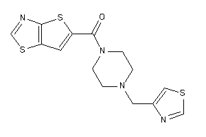 Image of [4-(thiazol-4-ylmethyl)piperazino]-thieno[2,3-d]thiazol-5-yl-methanone