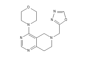 4-[6-(1,3,4-oxadiazol-2-ylmethyl)-7,8-dihydro-5H-pyrido[4,3-d]pyrimidin-4-yl]morpholine