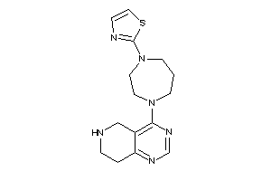 2-[4-(5,6,7,8-tetrahydropyrido[4,3-d]pyrimidin-4-yl)-1,4-diazepan-1-yl]thiazole