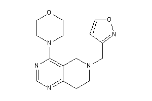 4-[6-(isoxazol-3-ylmethyl)-7,8-dihydro-5H-pyrido[4,3-d]pyrimidin-4-yl]morpholine