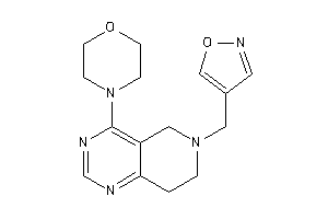 4-[6-(isoxazol-4-ylmethyl)-7,8-dihydro-5H-pyrido[4,3-d]pyrimidin-4-yl]morpholine