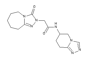 Image of 2-(3-keto-6,7,8,9-tetrahydro-5H-[1,2,4]triazolo[4,3-a]azepin-2-yl)-N-(5,6,7,8-tetrahydro-[1,2,4]triazolo[4,3-a]pyridin-6-yl)acetamide