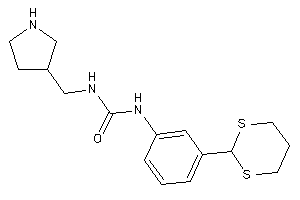 1-[3-(1,3-dithian-2-yl)phenyl]-3-(pyrrolidin-3-ylmethyl)urea