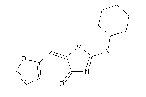 Image of 2-(cyclohexylamino)-5-(2-furfurylidene)-2-thiazolin-4-one