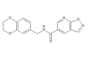 N-(2,3-dihydro-1,4-benzodioxin-6-ylmethyl)isoxazolo[5,4-b]pyridine-5-carboxamide