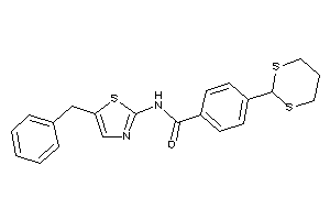 Image of N-(5-benzylthiazol-2-yl)-4-(1,3-dithian-2-yl)benzamide
