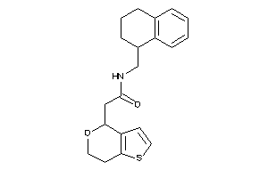 2-(6,7-dihydro-4H-thieno[3,2-c]pyran-4-yl)-N-(tetralin-1-ylmethyl)acetamide