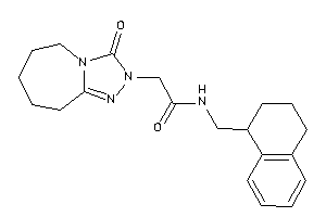 Image of 2-(3-keto-6,7,8,9-tetrahydro-5H-[1,2,4]triazolo[4,3-a]azepin-2-yl)-N-(tetralin-1-ylmethyl)acetamide